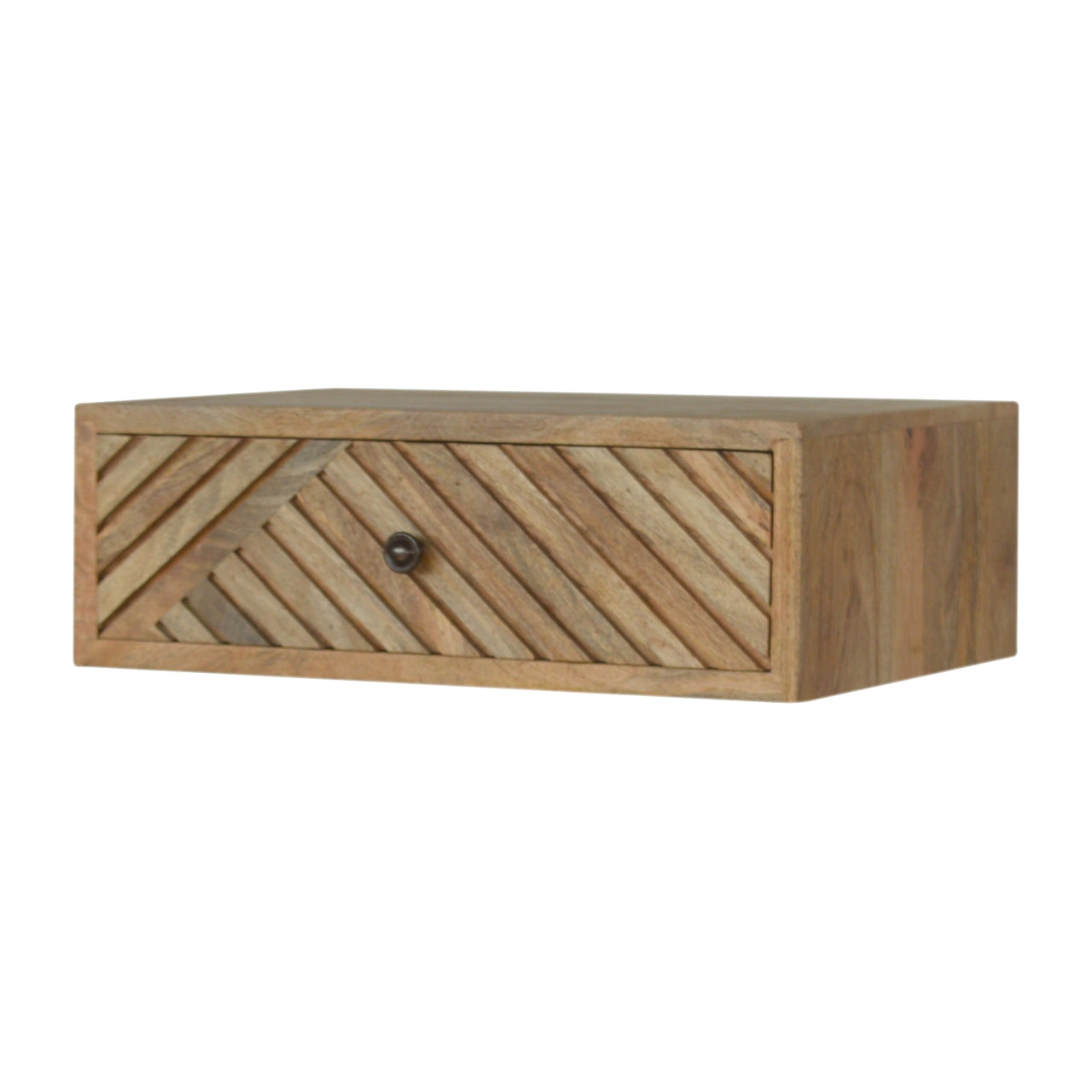Floating Line Carved Nightstand