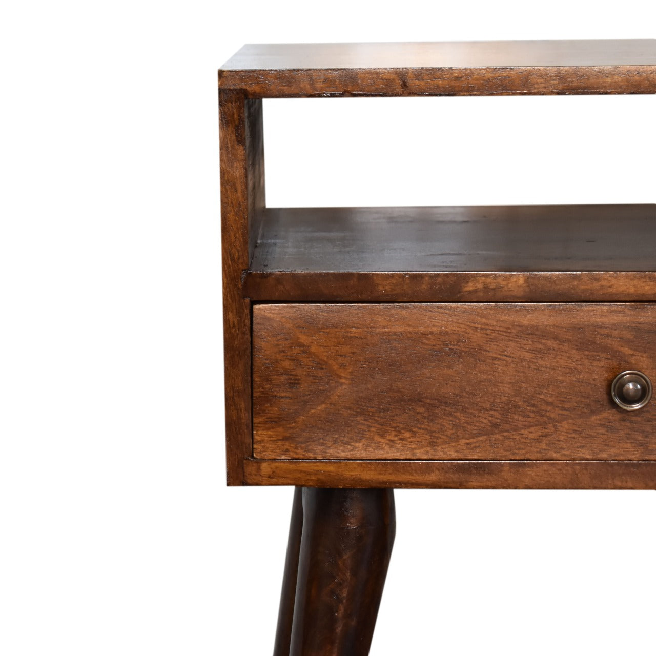 Modern Chestnut Solid Wood Nightstand