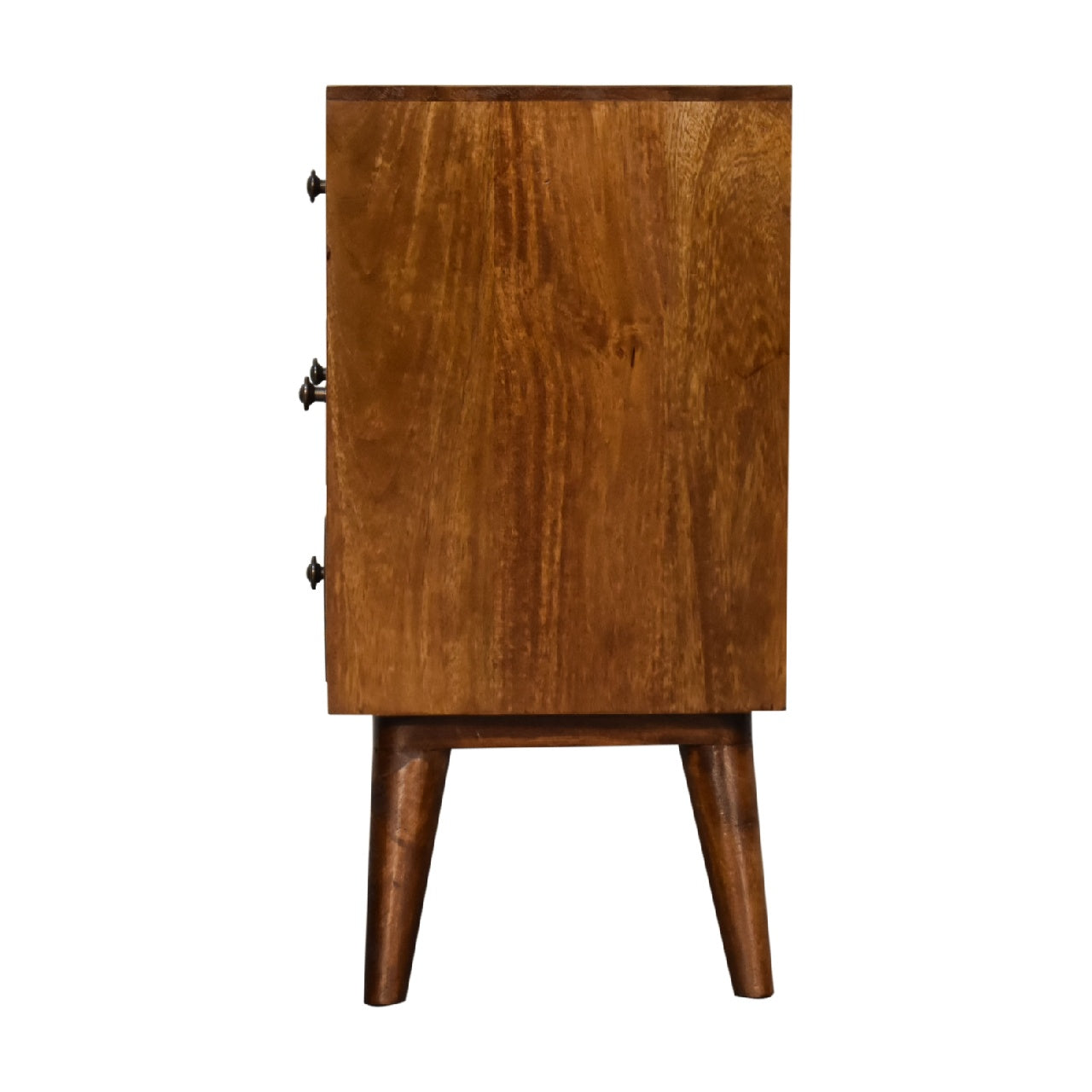 4 Drawer Multi Chestnut Nightstand
