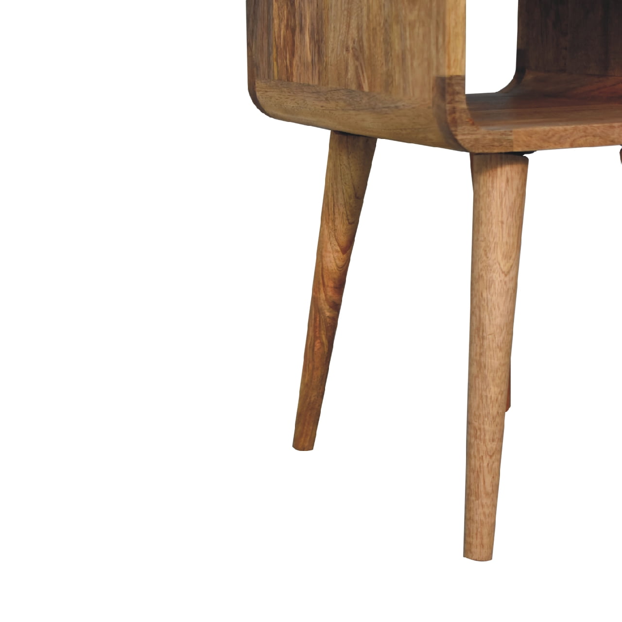 Mini Oak-ish Curve Lower Nightstand