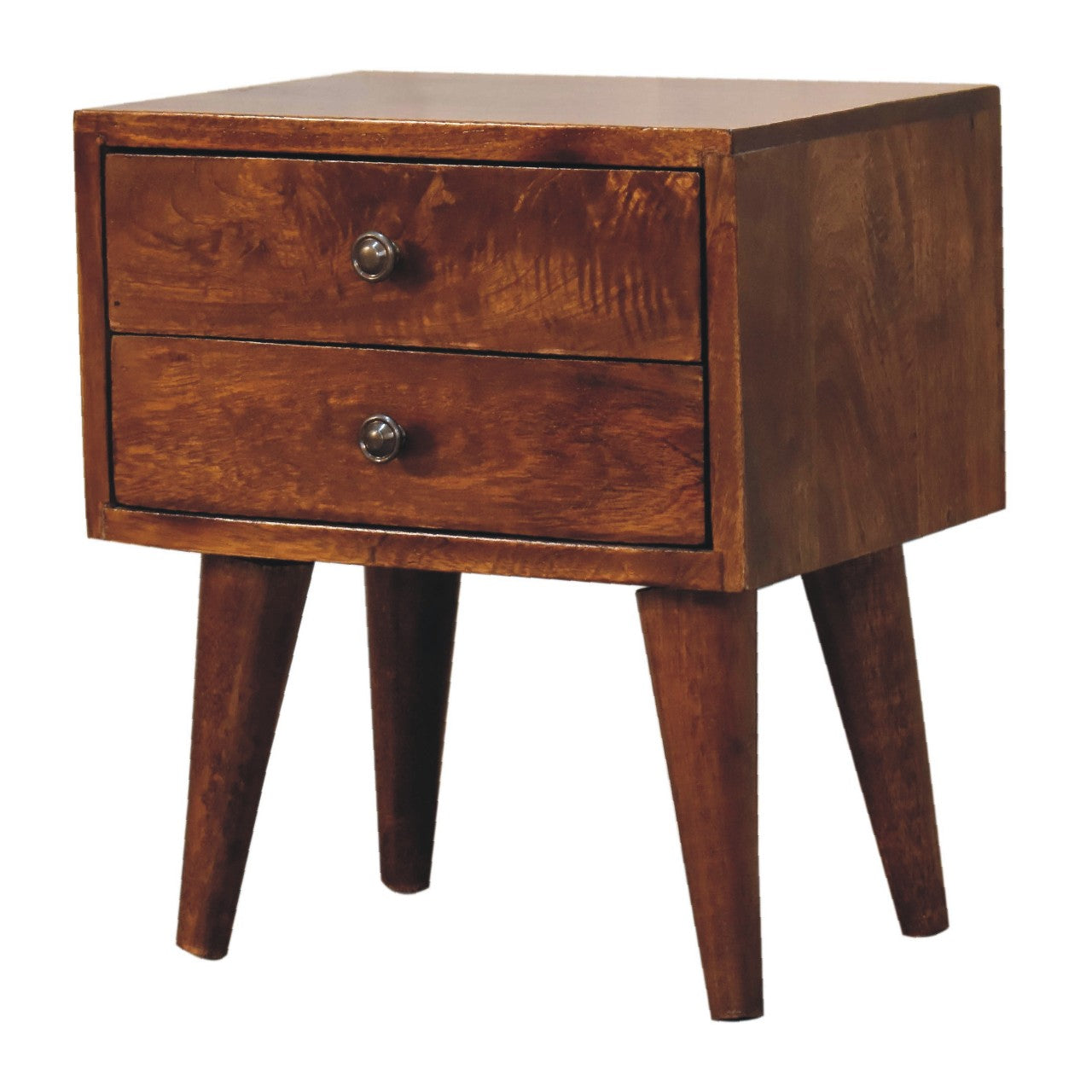 Mini Chestnut Modern Nightstand