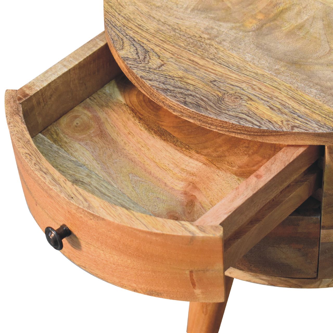 Odyssey Oak-ish Tripod Nightstand