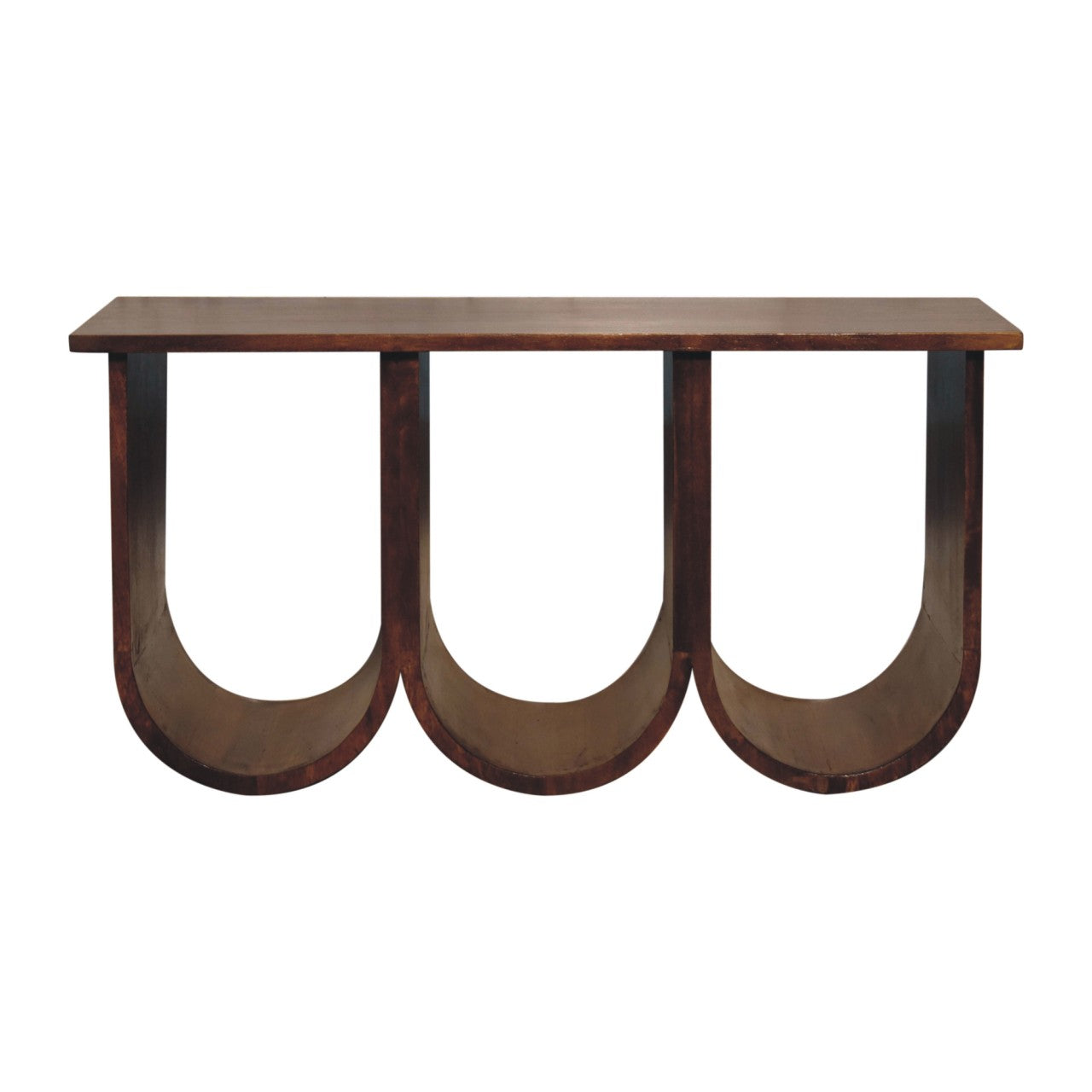 WillowStone Triple Open Style Coffee Table – handcrafted solid wood furniture by WillowStone