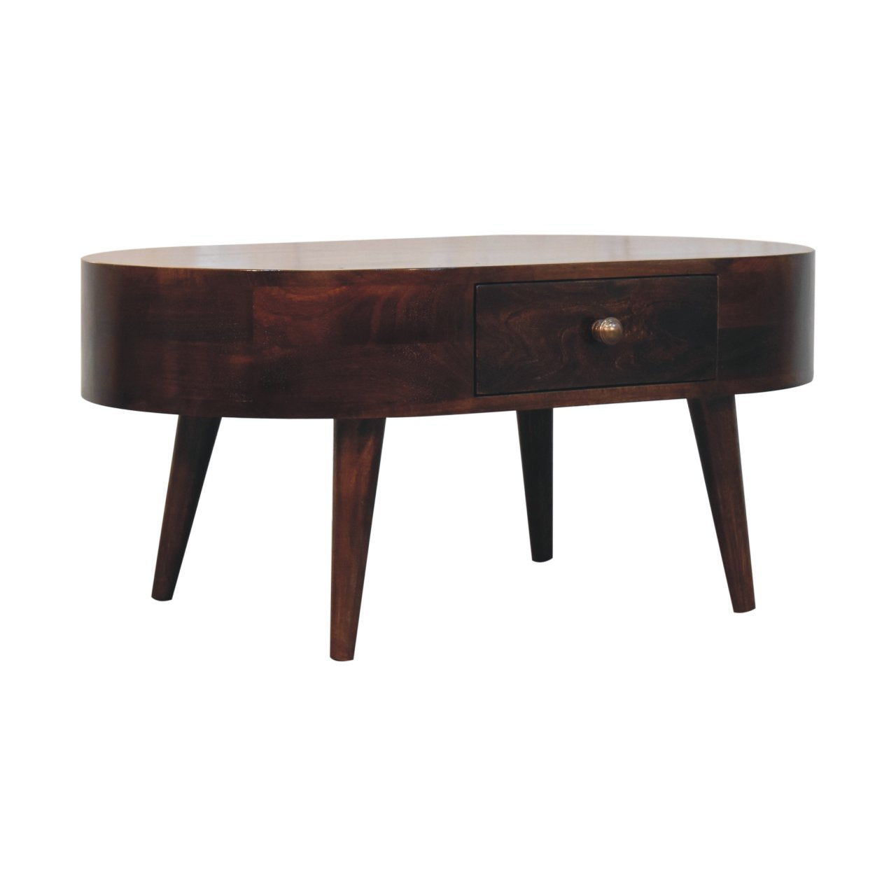 WillowStone California Walnut Rounded Coffee Table