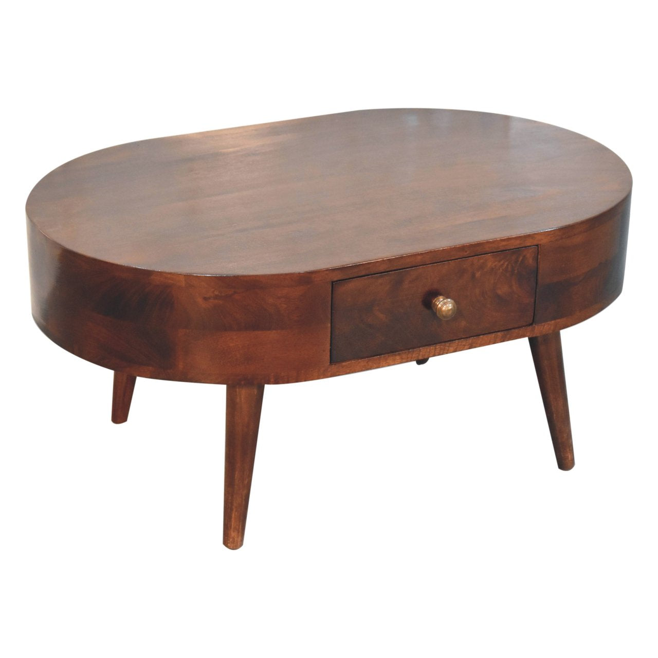 WillowStone California Walnut Rounded Coffee Table