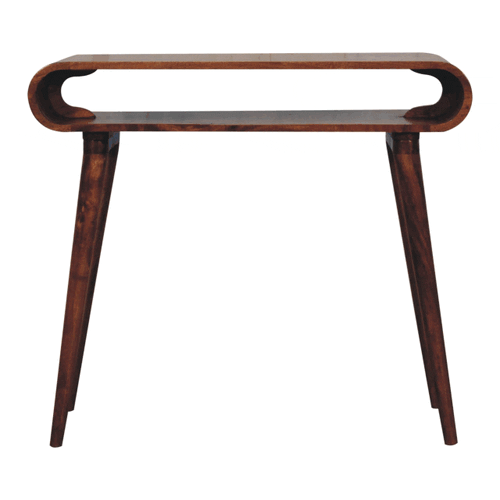 WillowStone Amaya Honey Caramel Nordic Style Console Table