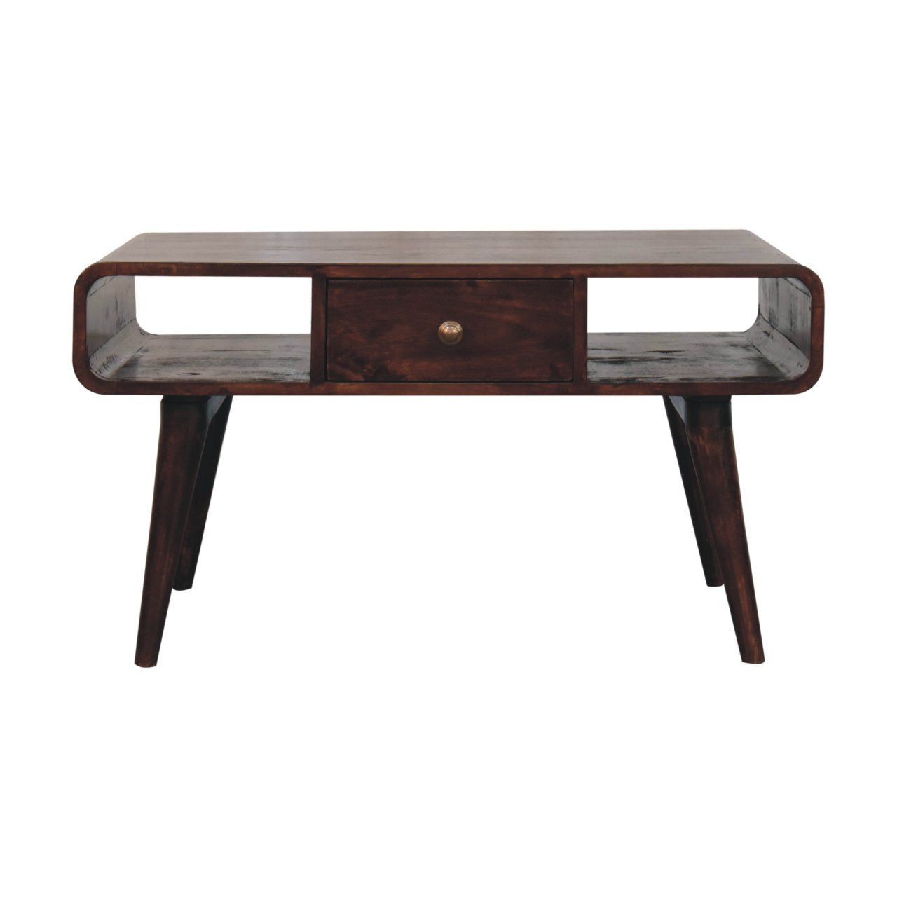 WillowStone Curved California Walnut Coffee Table