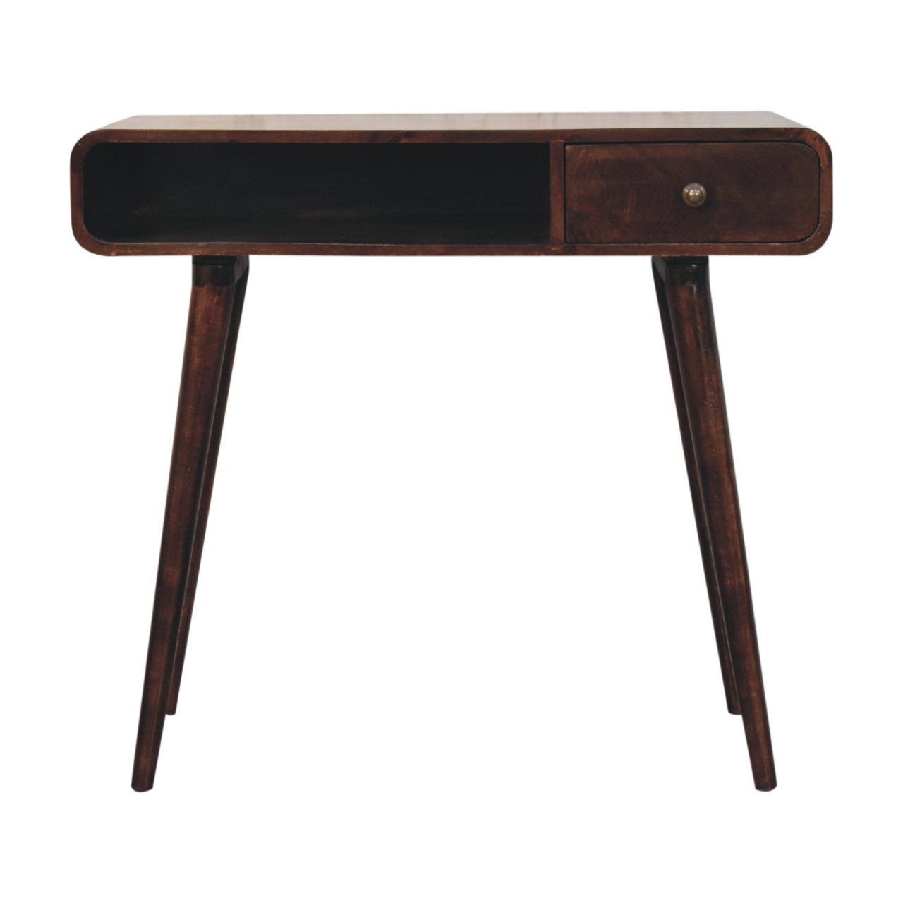 WillowStone Curved California Walnut Writing Desk