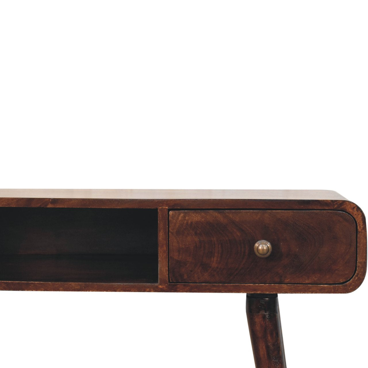 WillowStone Curved California Walnut Writing Desk