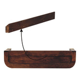 Indira California Walnut Floating Console Table