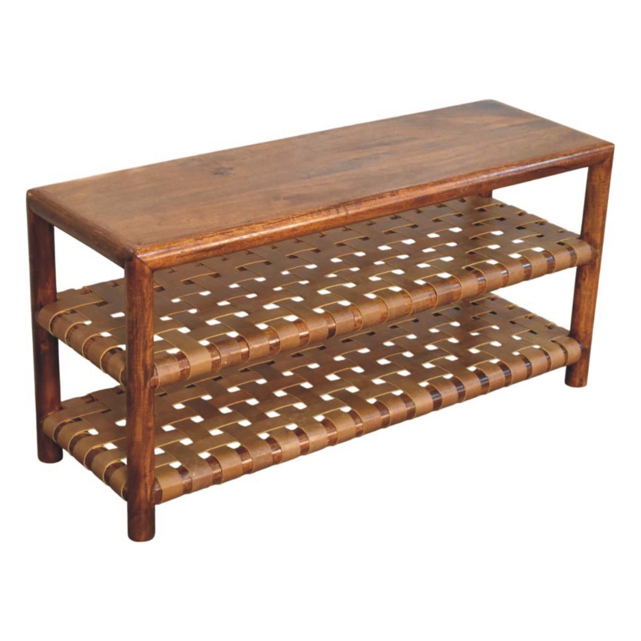 WillowStone Regency Woven Chestnut 2 slot Shoe Rack
