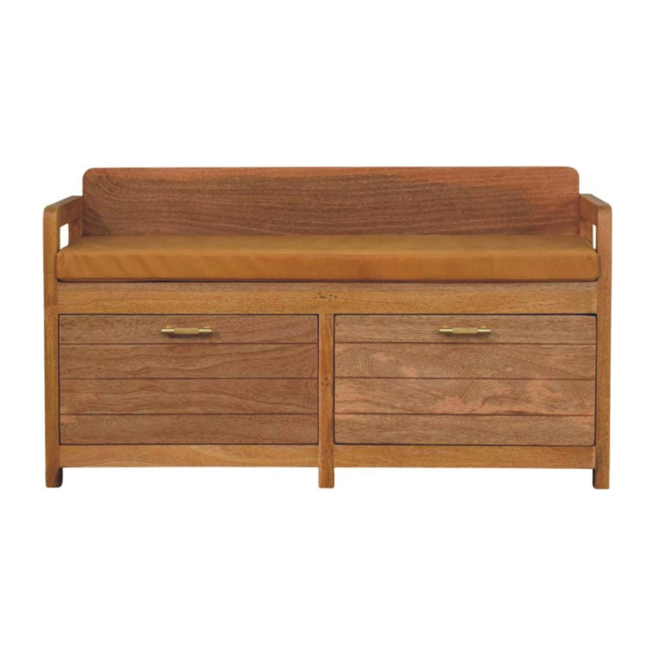 WillowStone Oxford Oak-ish 2 Drawer Storage Bench