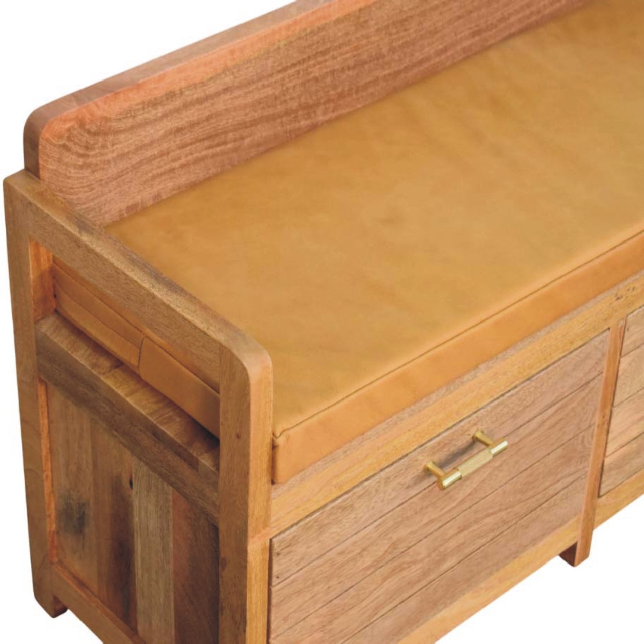 WillowStone Oxford Oak-ish 2 Drawer Storage Bench