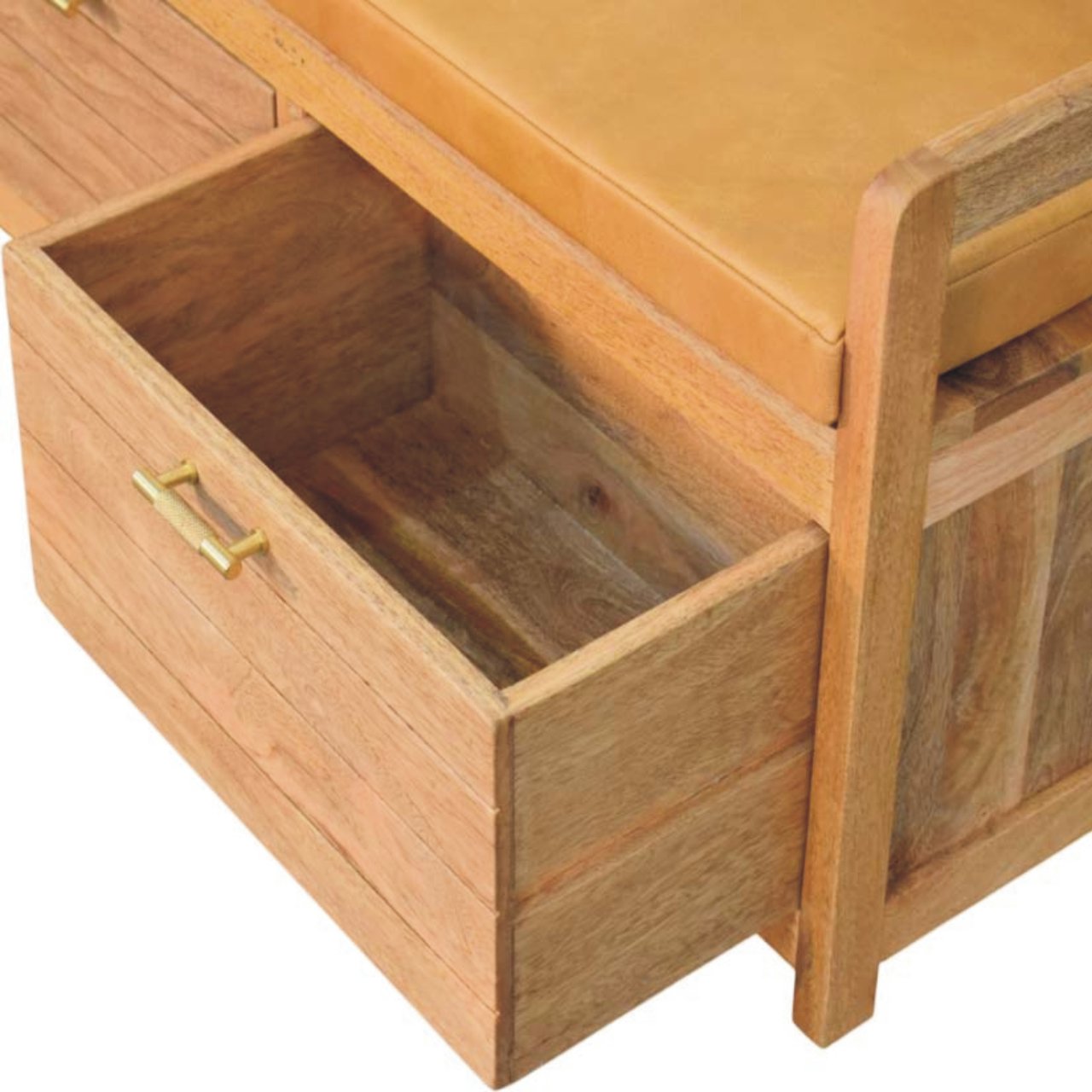 WillowStone Oxford Oak-ish 2 Drawer Storage Bench