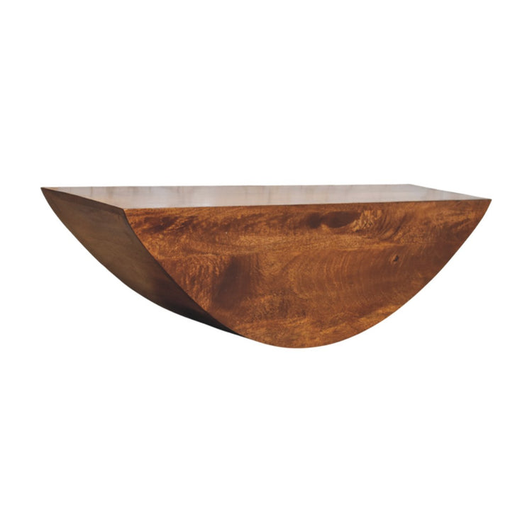 Discover the Crescent Floating Wall Shelf, a sleek, space-saving design perfect for displaying books, plants, or décor while adding a modern touch to any room.