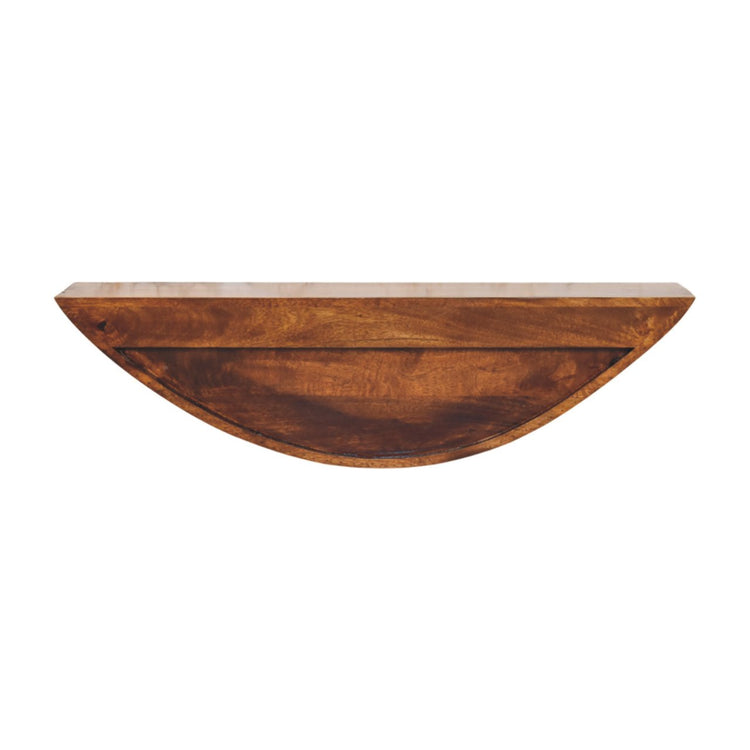 Discover the Crescent Floating Wall Shelf, a sleek, space-saving design perfect for displaying books, plants, or décor while adding a modern touch to any room.
