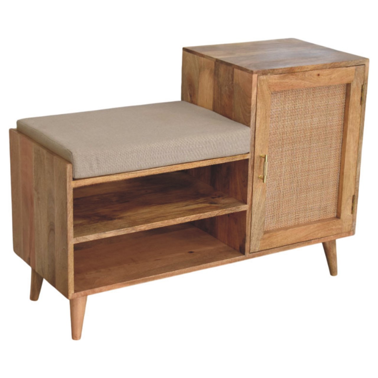 WillowStone Larissa 2 slot Oak-ish Bench Unit