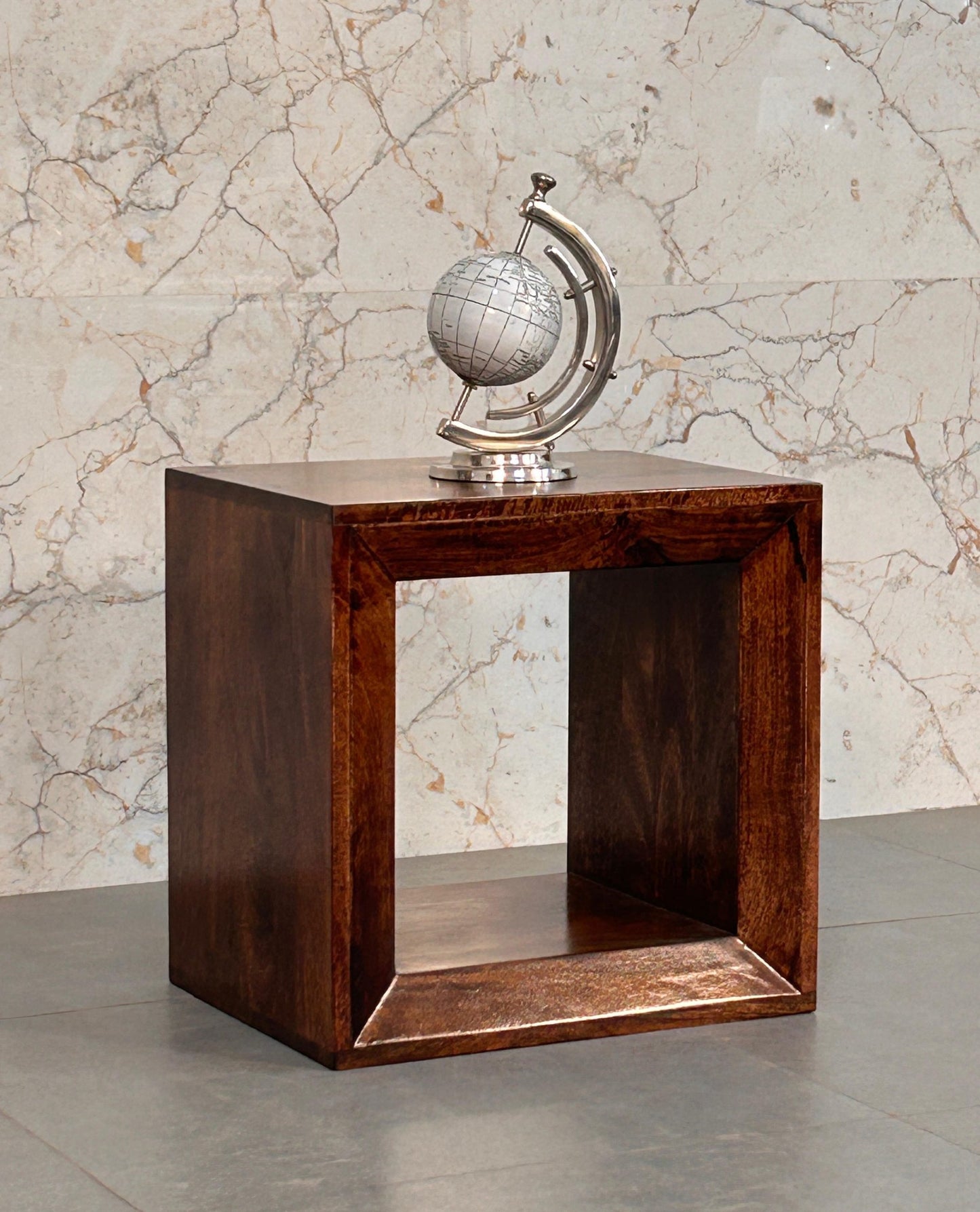 WillowStone Solis Open California Walnut Side Table