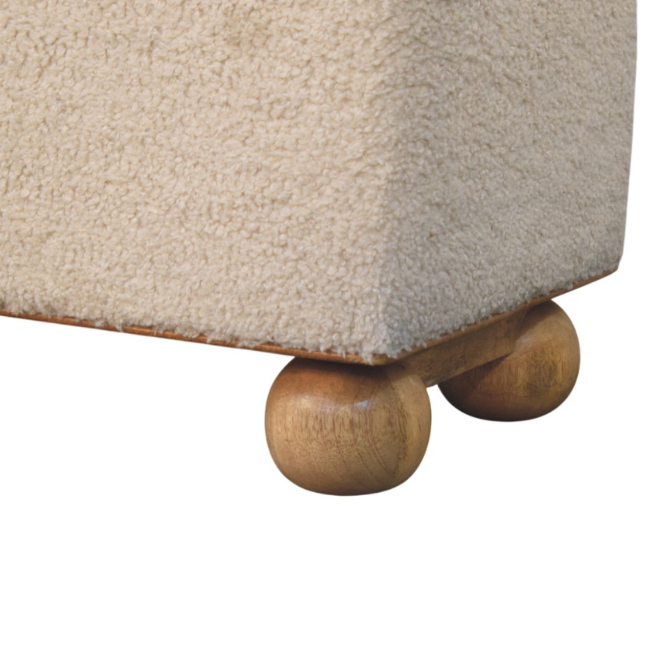 WillowStone Boucle Lid- up Storage Ottoman