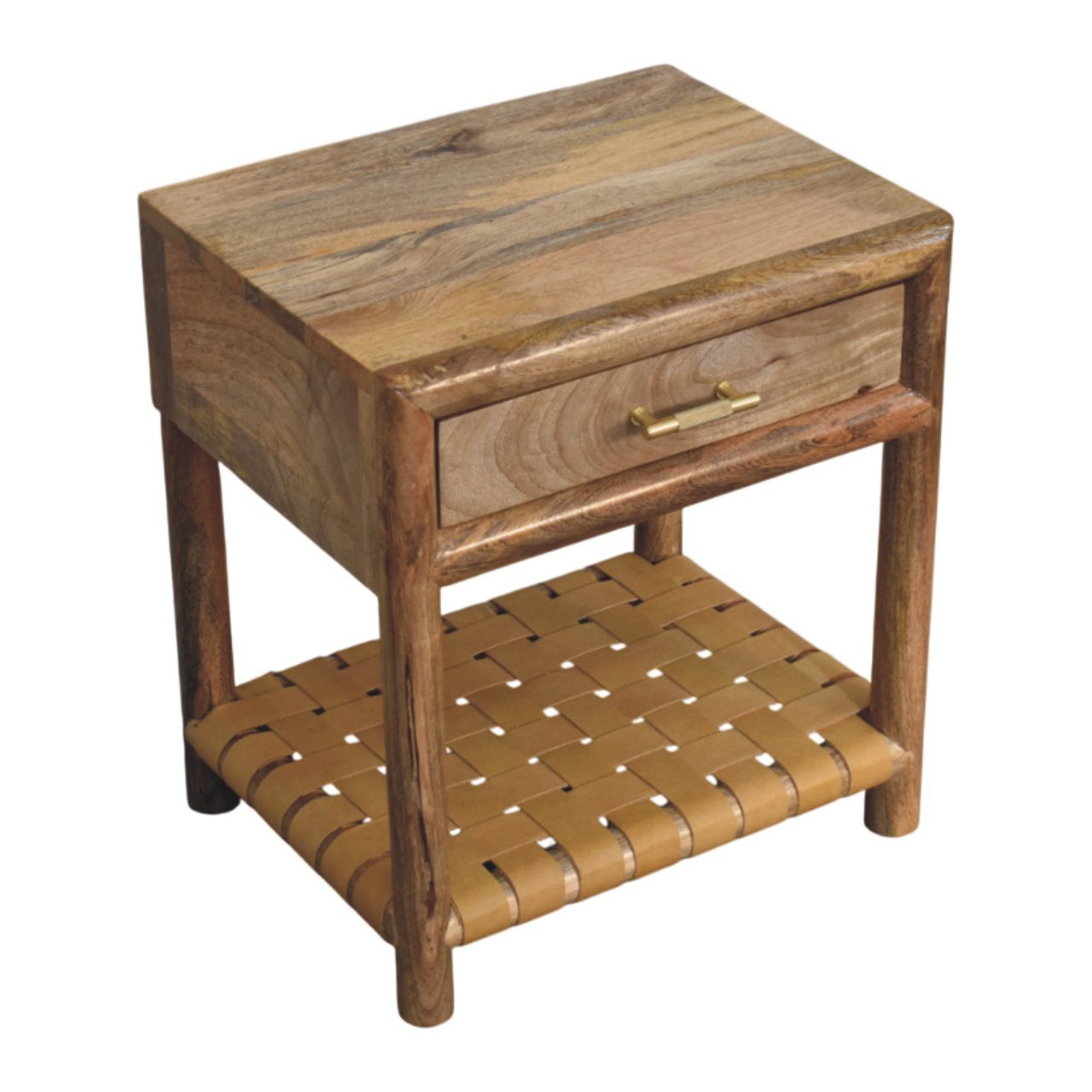 WillowStone Regency Woven Oak-ish Nightstand with Drawer