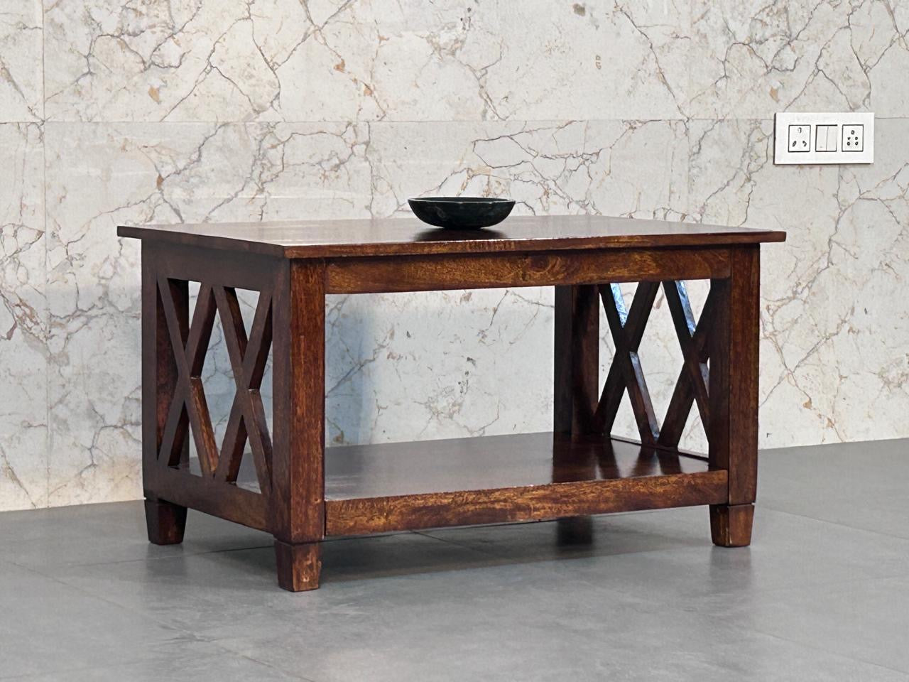 WillowStone Belmont X-Frame Chestnut Coffee Table