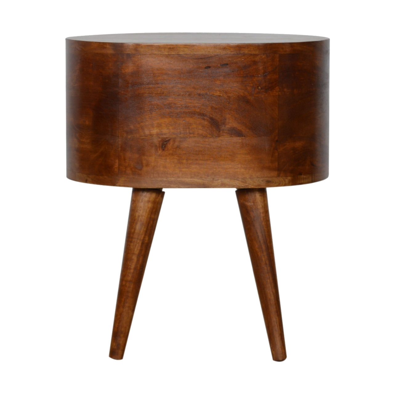 Chestnut Rounded Nightstand Table