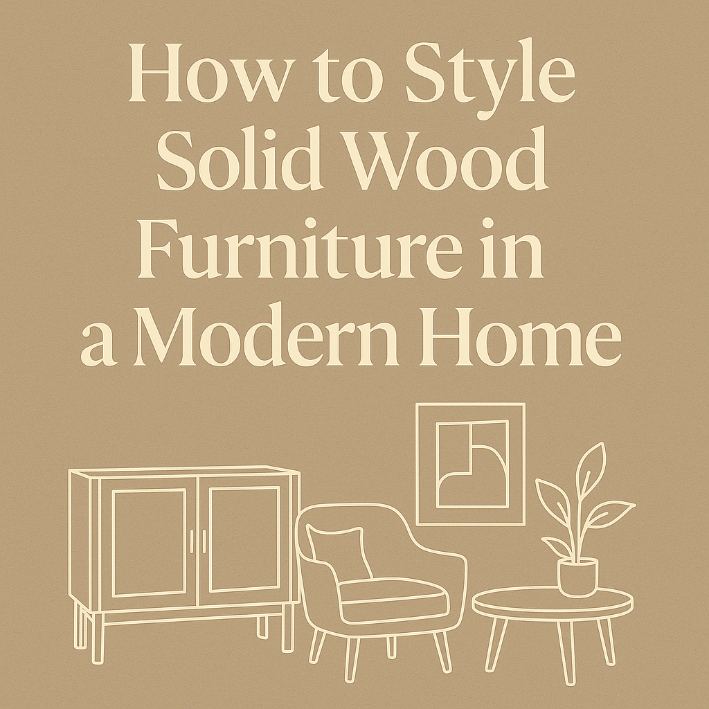 How to Style Solid Wood Furniture in a Modern Home