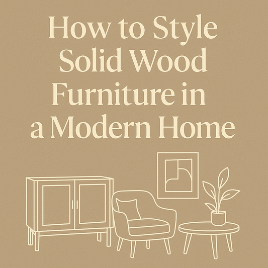 How to Style Solid Wood Furniture in a Modern Home