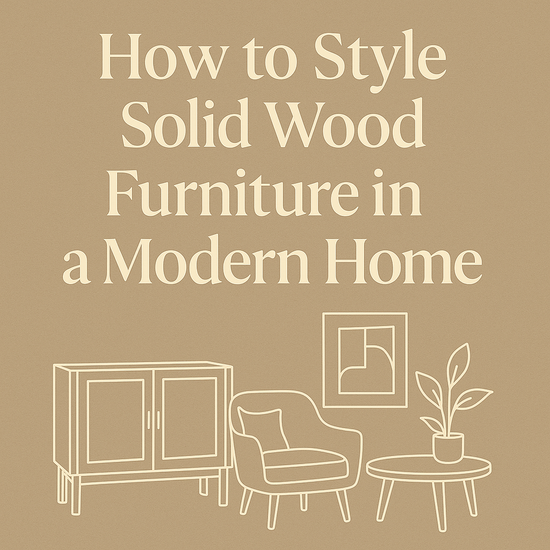 How to Style Solid Wood Furniture in a Modern Home