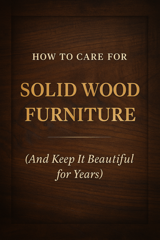 How to Care for Solid Wood Furniture (And Keep It Beautiful for Years)