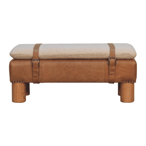 WillowStone Strapped Cyclinder Bench