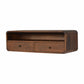 Floating Console Table - Chestnut Finish