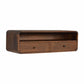 Floating Console Table - Chestnut Finish