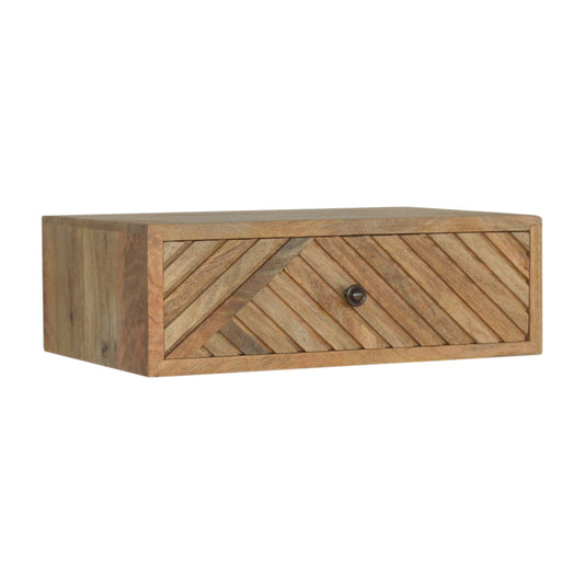 Floating Line Carved Nightstand