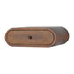 Wall-Mounted Round Nightstand - Chestnut Finish