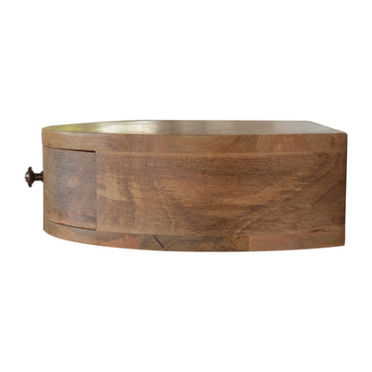 Wall Mounted Rounded Nightstand