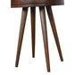 Circular Nordic Nightstand - Chestnut Finish