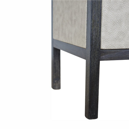 Faux Leather Nightstand