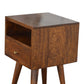 Mini Nightstand - Chestnut Finish