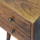 2-Drawer Mini Nightstand - Chestnut Finish