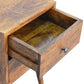2-Drawer Mini Nightstand - Chestnut Finish
