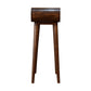 Mini Round Console Table - Chestnut Finish