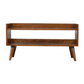 Nordic Storage Bench - Chestnut Finish