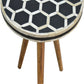 Bone Inlay Tripod Ottoman