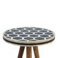 Bone Inlay Tripod Ottoman