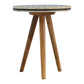 Bone Inlay Tripod Ottoman
