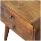 Curved Nightstand - Chestnut Finish