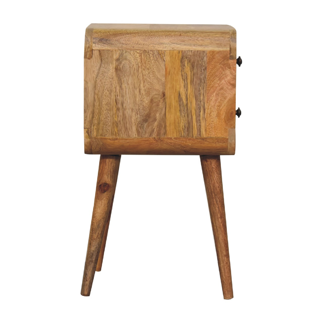 Mini Oak-ish Curved Nightstand