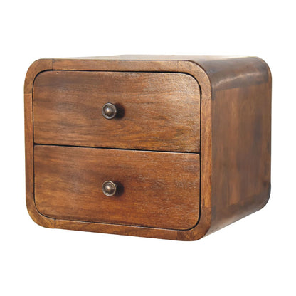 Floating Mini Chestnut Nightstand