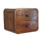 Mini Floating Nightstand - Chestnut Finish